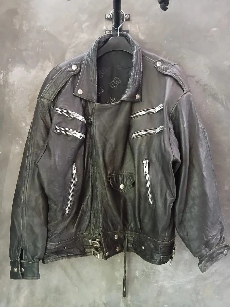 Jaket kulit/leather piel vintage photo 1