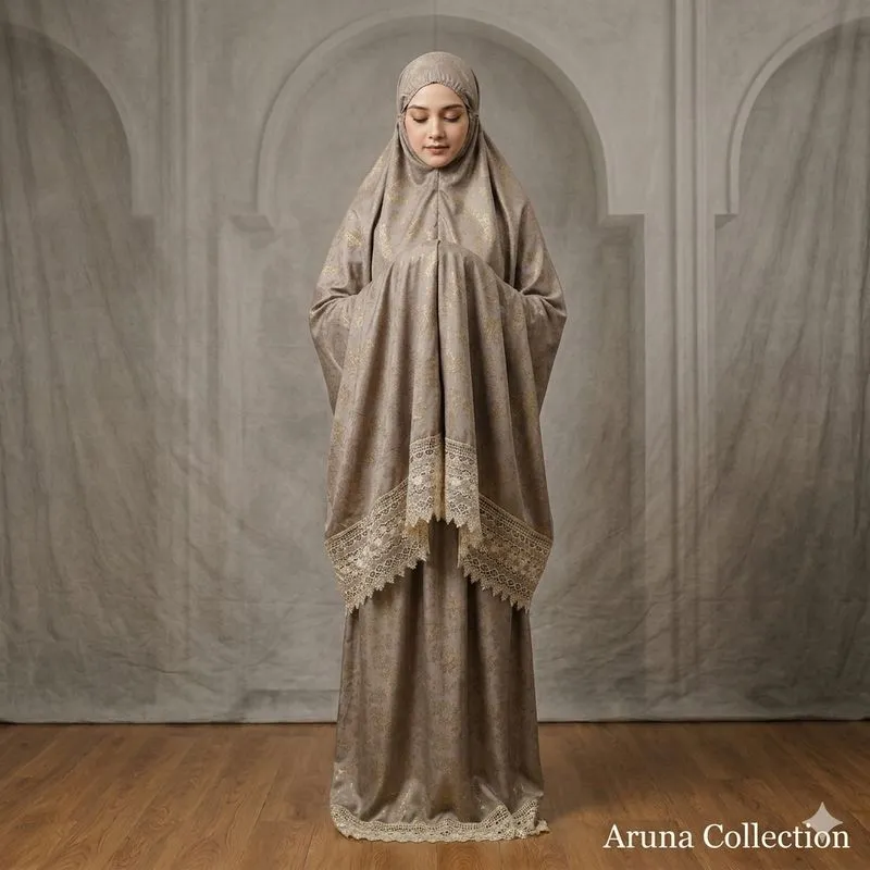 mukena dewasa armani premium photo 1