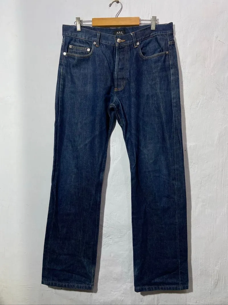A.P.C Rescue Selvedge Denim Jeans Blue Unisex  photo 1