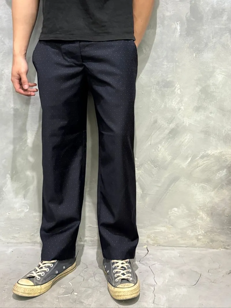 Acne Studios Navy Polca dot Trousers photo 1