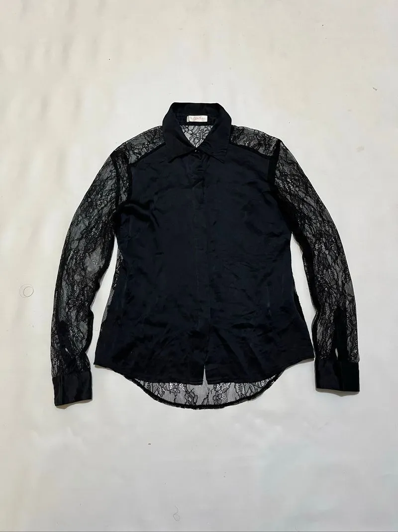 Liz lisa silk blouse transparant not kawaii jiraikei gothic  photo 1