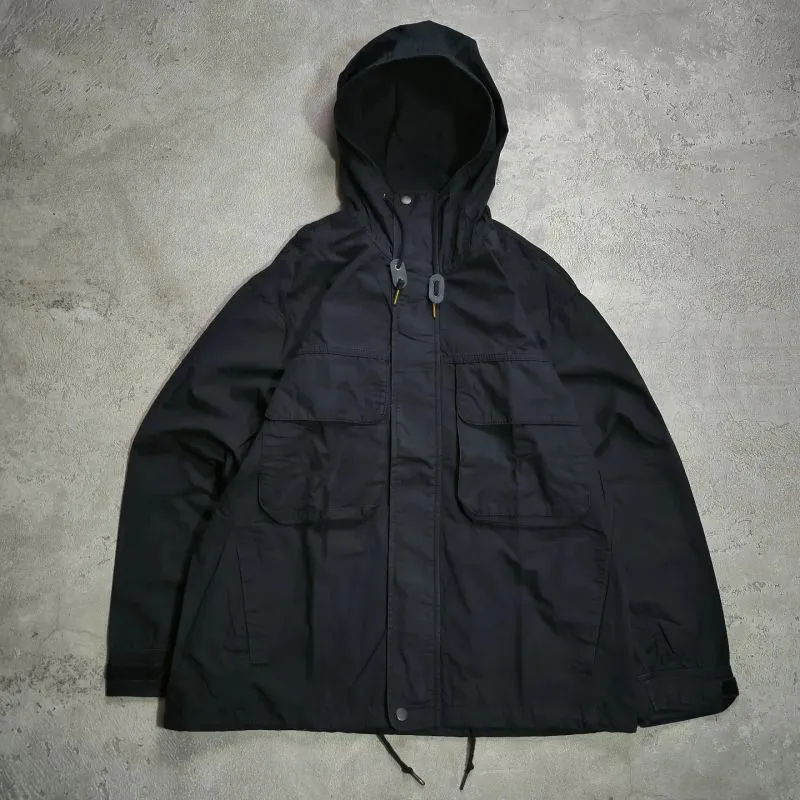 Uniqlo Casual Windbreaker Pria black photo 1