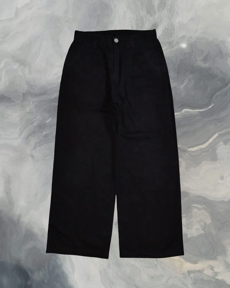Celana Baggy Hitam Pleated Jeans Gombrong AGOD photo 1