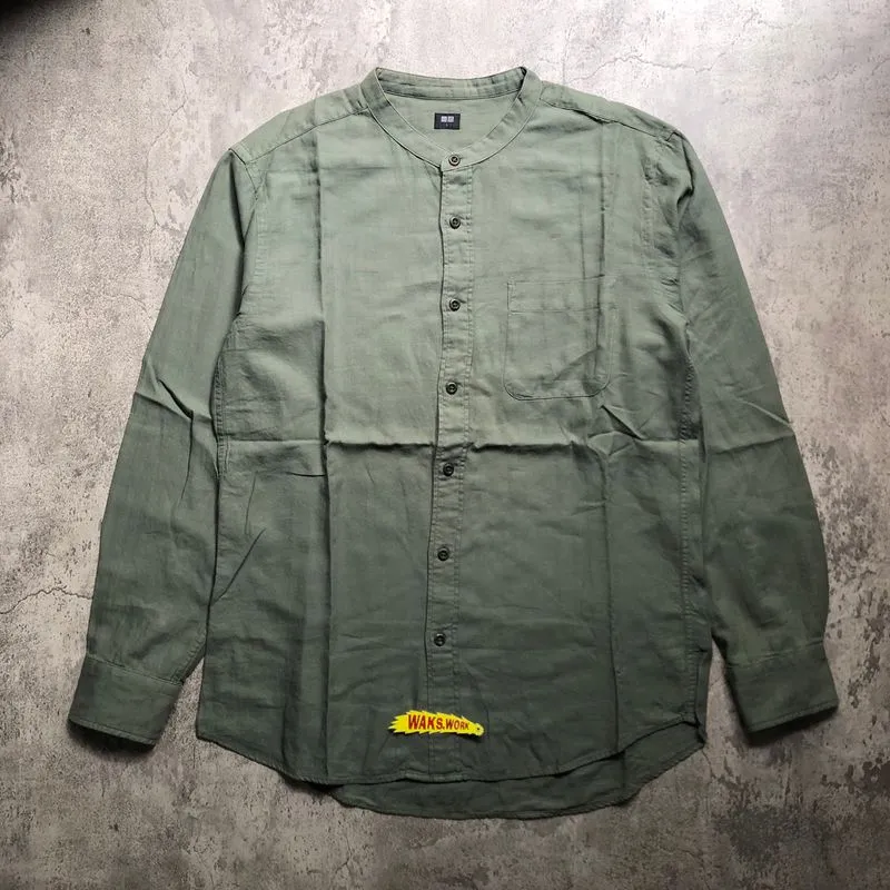 Kemeja Uniqlo Sanghai Sage photo 1