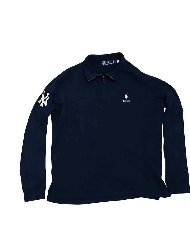 Sweater Polo Ralph Lauren x Yankees Navy - Ukuran S / Fit M  photo 1