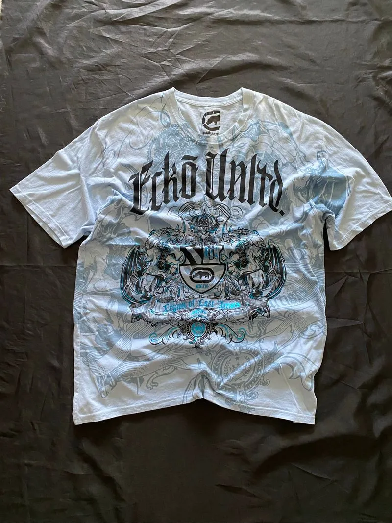 Tshirt ecko full print y2k photo 1
