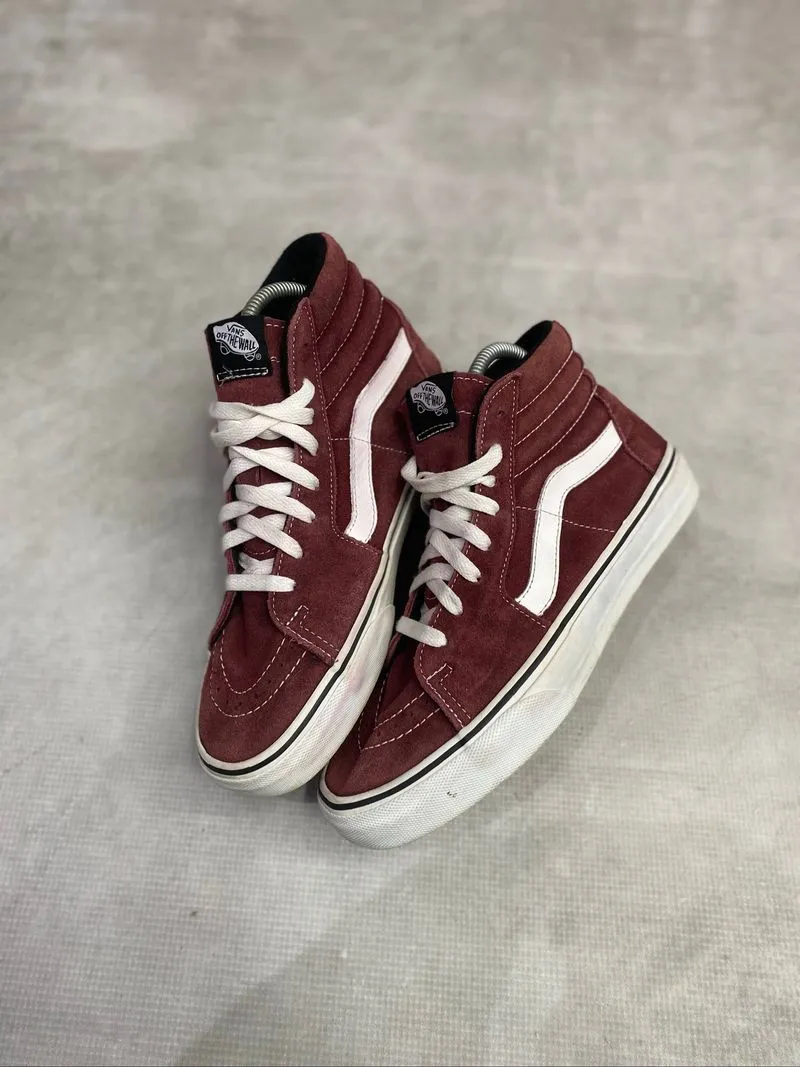 Vans sk8 hi red maroon photo 1