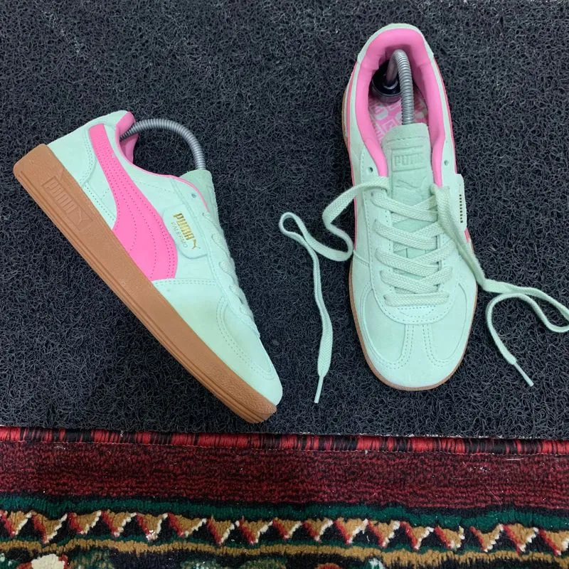 Puma Streetwear Sneakers Pria green pink photo 1