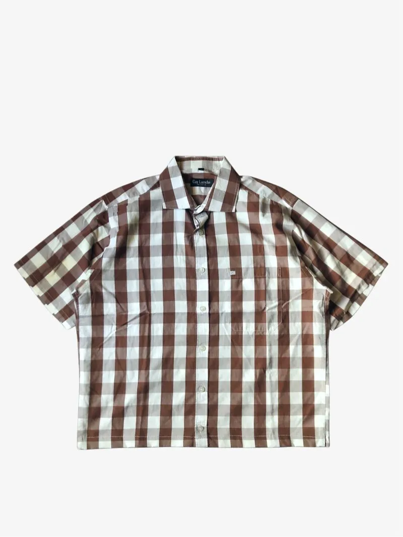 Boxy Shirt Short Sleeve plaid by Guy Laroche photo 1