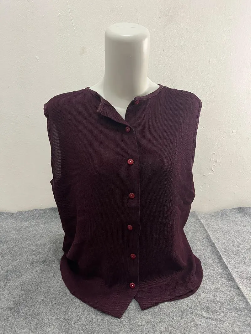 Top burgundy atasan wanita warna burgundy photo 1