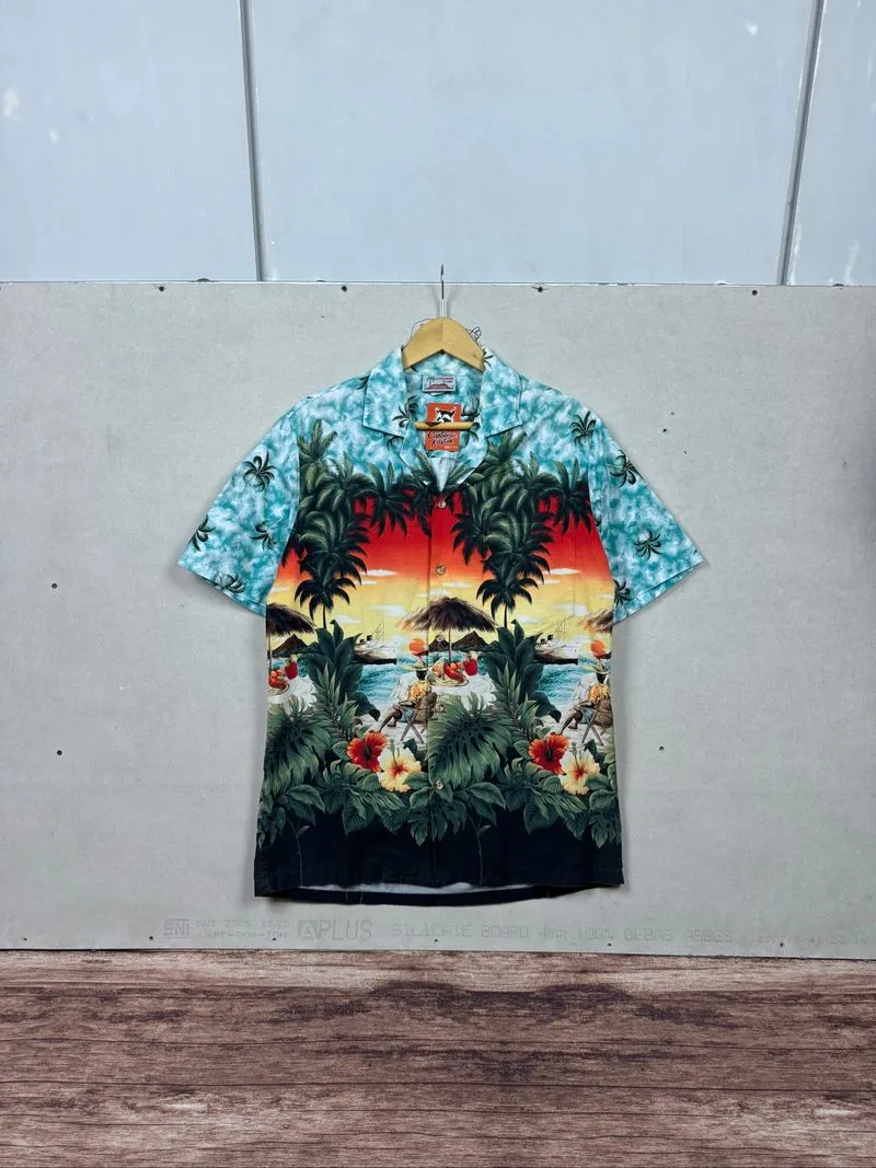 evergreen island aloha pattern shirts #DCSH93 photo 1