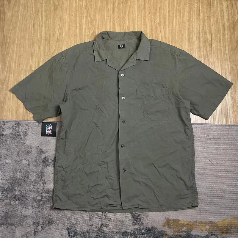 Kemeja Uniqlo Open Collar photo 1
