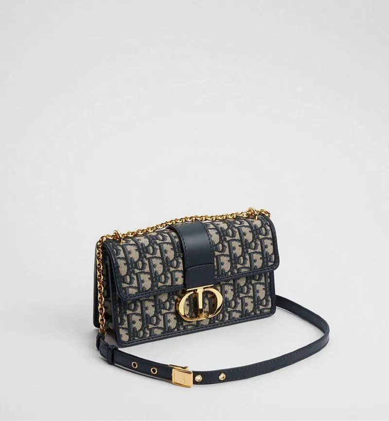 DIOR Blue Oblique Jacquard 30 Montaigne East-West Bag photo 1