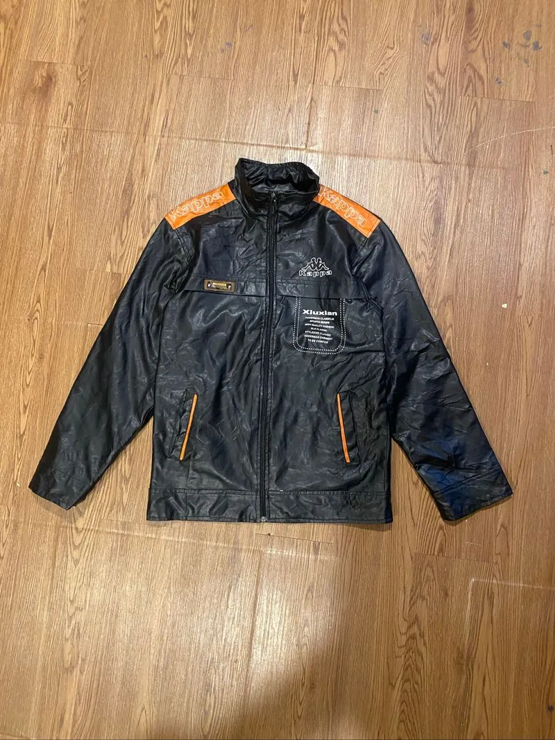 trackop leather sintetis kappa/ leather jacket tracktopkappa photo 1