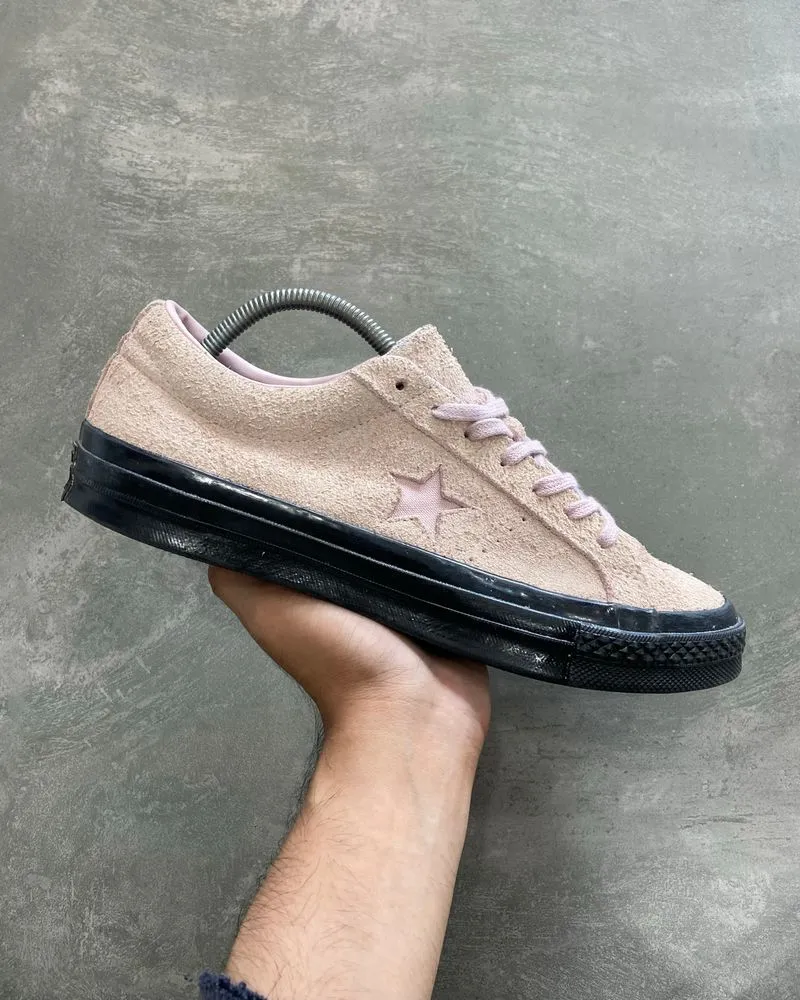 Converse One Star Low Suede 'Plum Chalk Black' Original photo 1