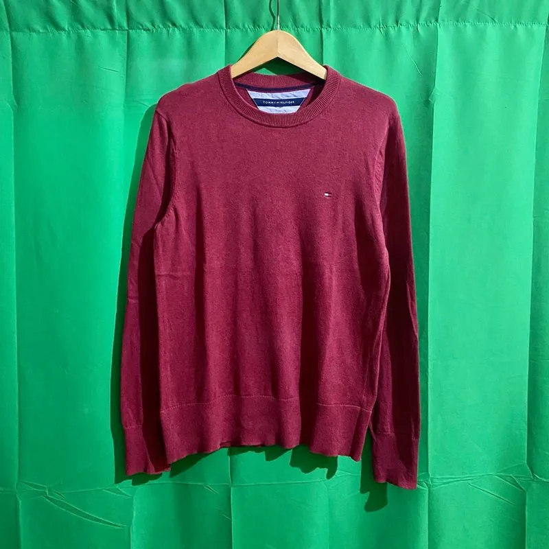 Sweater Tommy Hilfiger - Size M - Knitwear merah photo 1