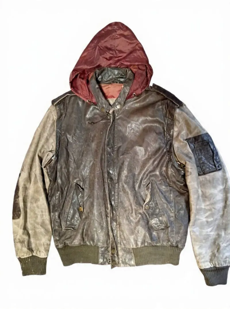 Jaket kulit/leather midway vintage photo 1