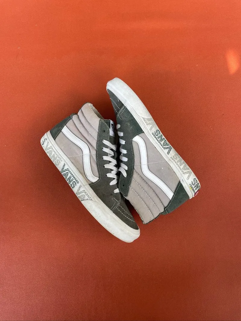 vans sk8 hi grey green photo 1