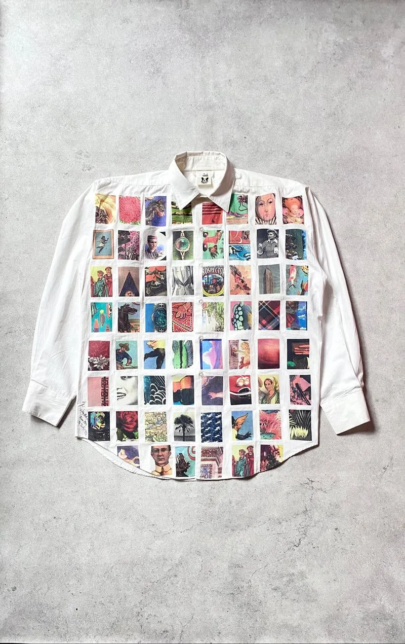 VTG HEY MAX C 1984 LOOKBOOK GRAPHIC PRINT SHIRT BUTTON photo 1
