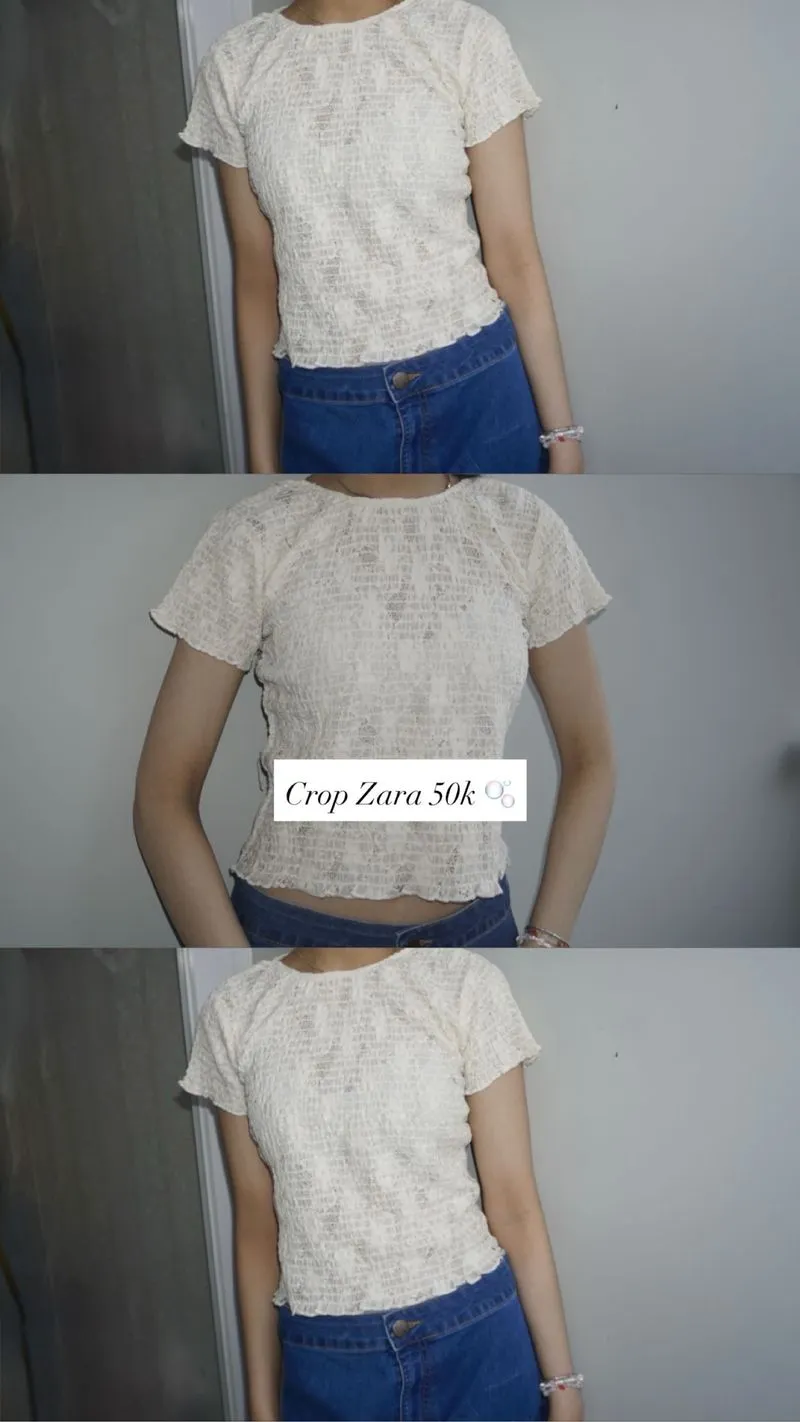 Zara crop top  photo 1