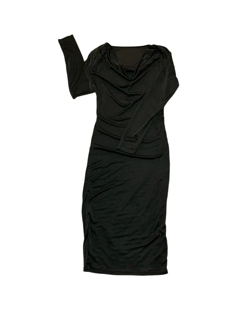 Luxury Casual Bodycon dress Wanita black photo 1