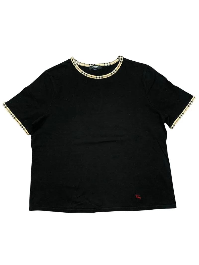 Y2k Burberry boxy tee novacheck collar photo 1