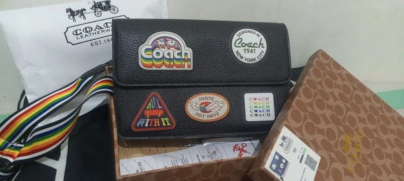Coach turner flap crossbody photo 1