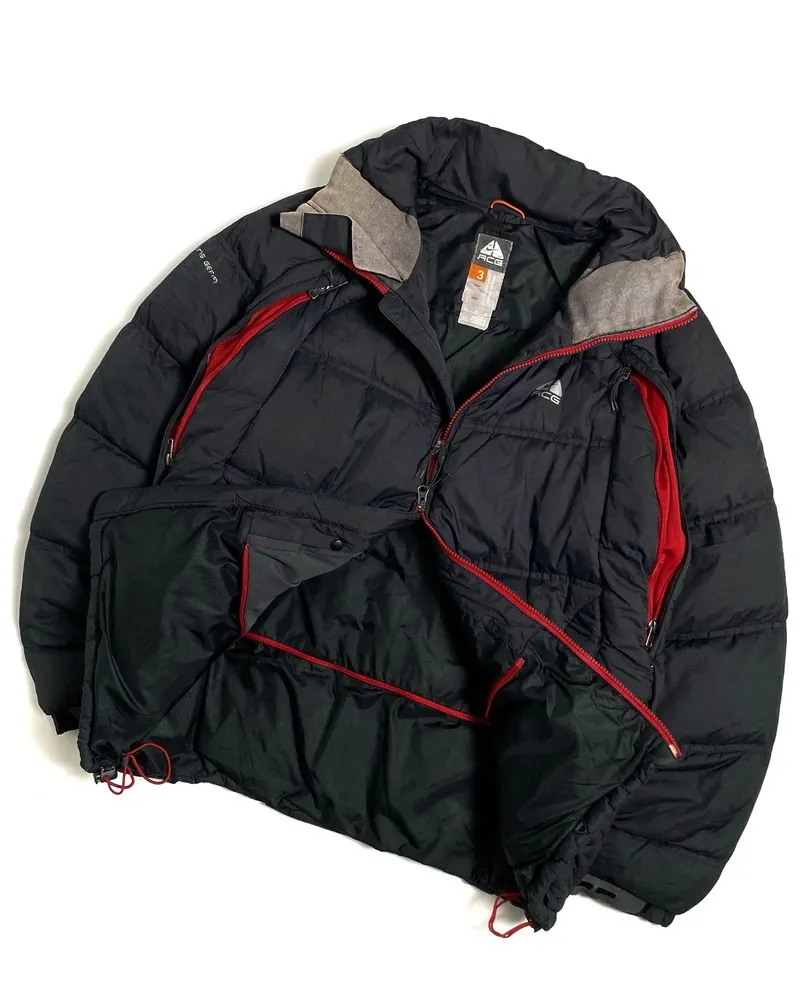 00s Nike Acg Down Puffer Gorpcore Jacket - Preloved