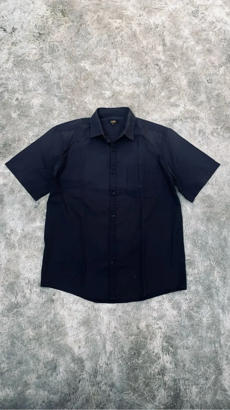 Kemeja hitam polos regular photo 1