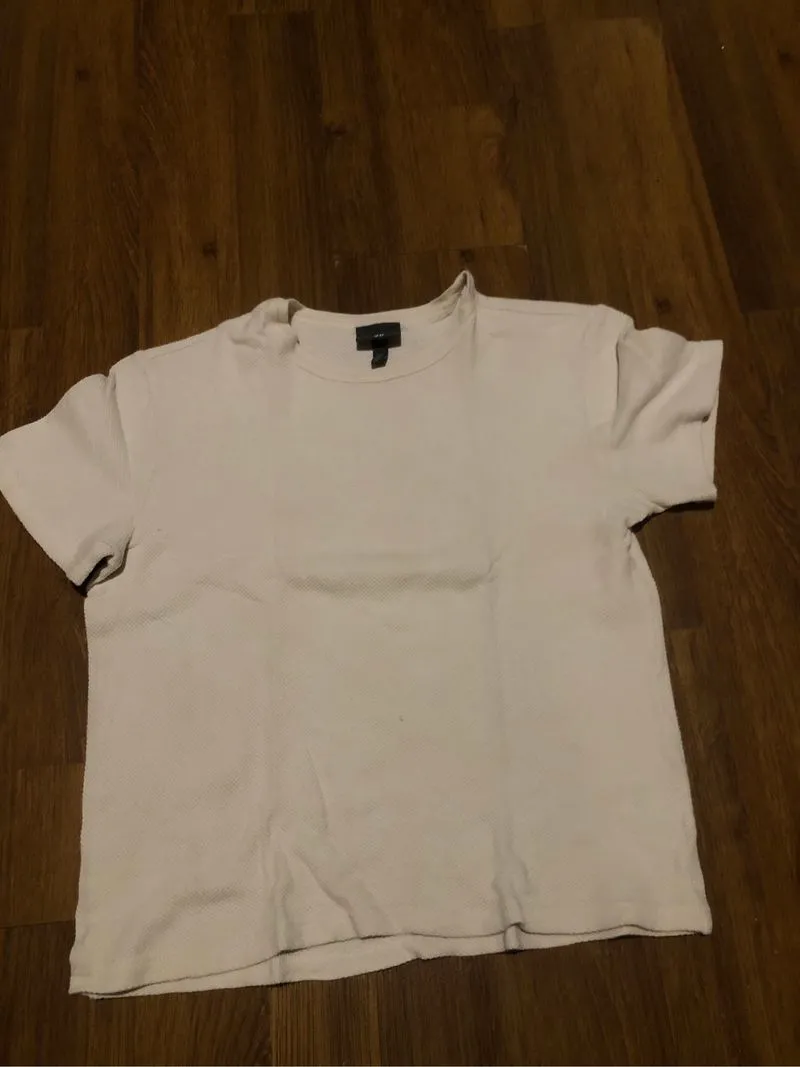 men’s thermal broken white shirt photo 1