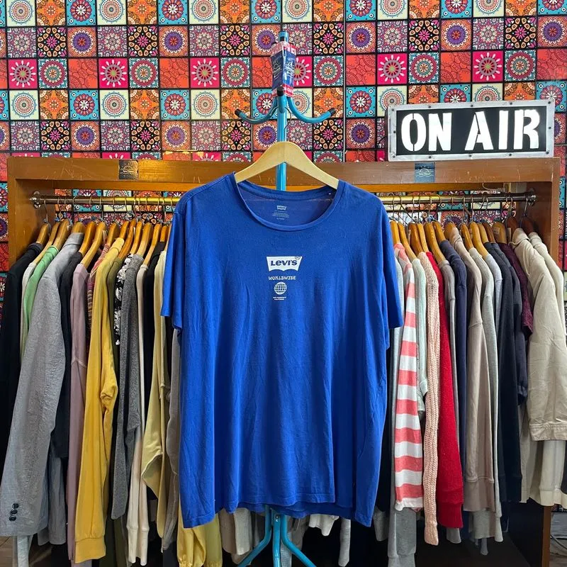 Levi’s Blue Worldwide Graphic T-Shirt photo 1