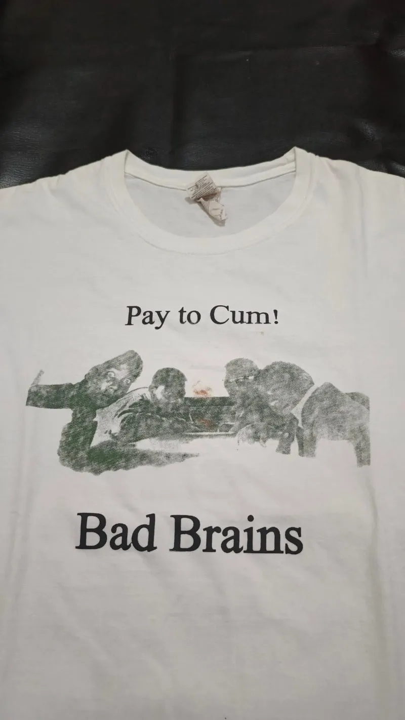 Kaos band Bad brains - pay to cum photo 1