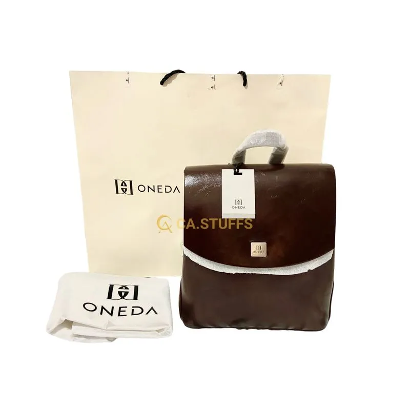 Oneda Tas Ransel Lokal Wanita Shelly Woman Backpack Choco Ma photo 1