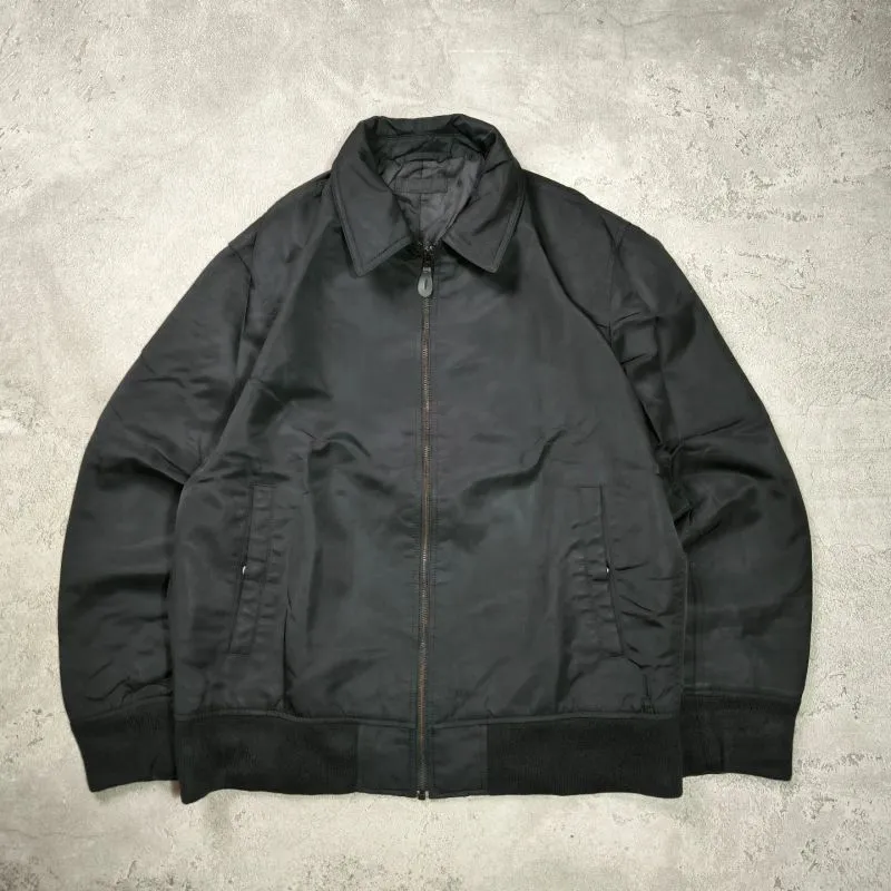 Uniqlo Minimalist Casual Harrington jacket Pria black photo 1