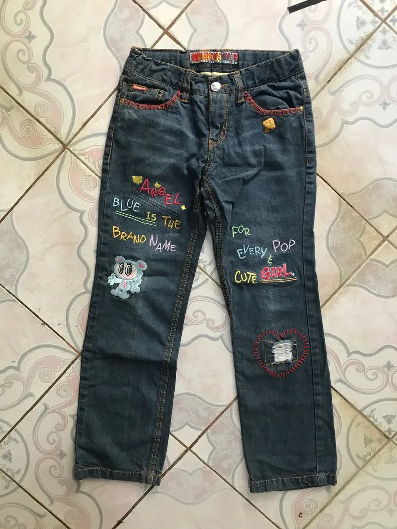 Angel Blue Patch Pants photo 1