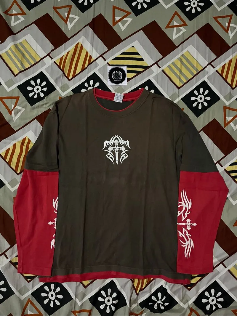 Fly Beans Cross Style And Double Layer Longsleve photo 1