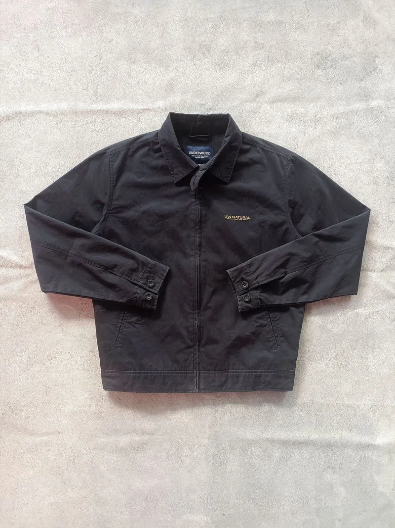 Work Jacket Harrington Cotton Canvas Casual Outter Boxy Fit  photo 1