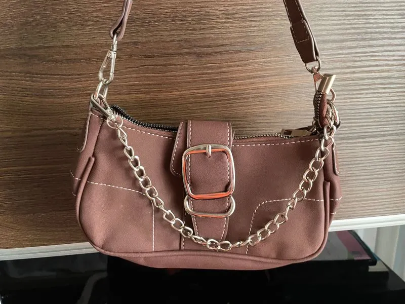 Y2K Shoulder bag Wanita brown photo 1