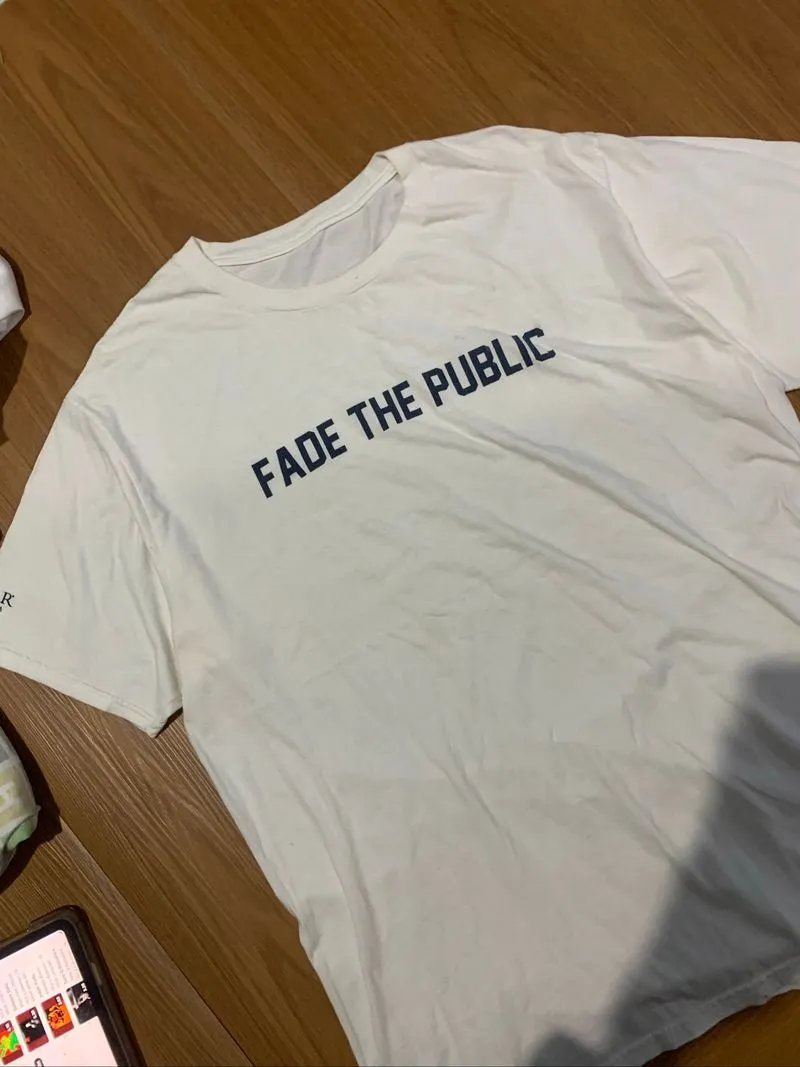 Whitee tee fade the public photo 1