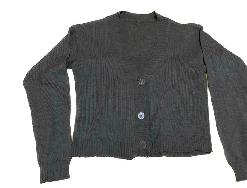 cardigan crop hijau photo 1