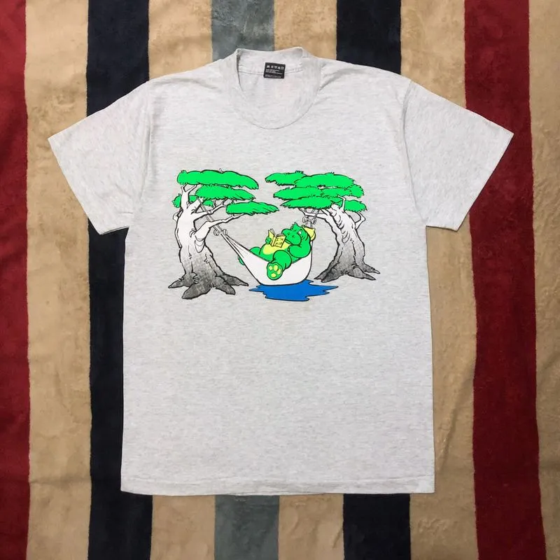 Vintage 90s Disney Fantasia Hyacinth Hippo Single Stitch T-S photo 1