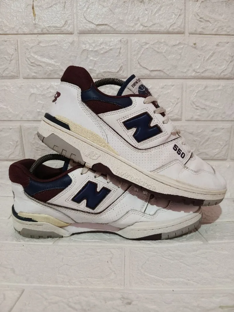 New Balance 550 Burgundy Natural Indigo photo 1