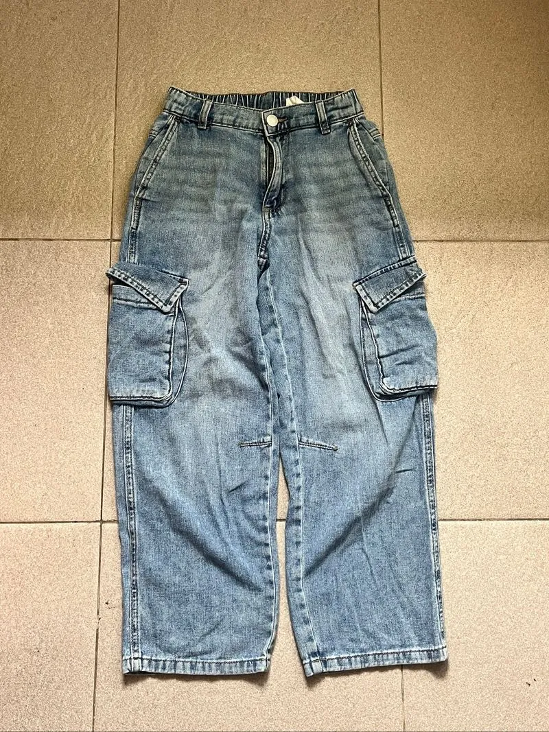 Zara Baggy Cargo Jeans - Denim .𖥔 ݁ ˖ photo 1