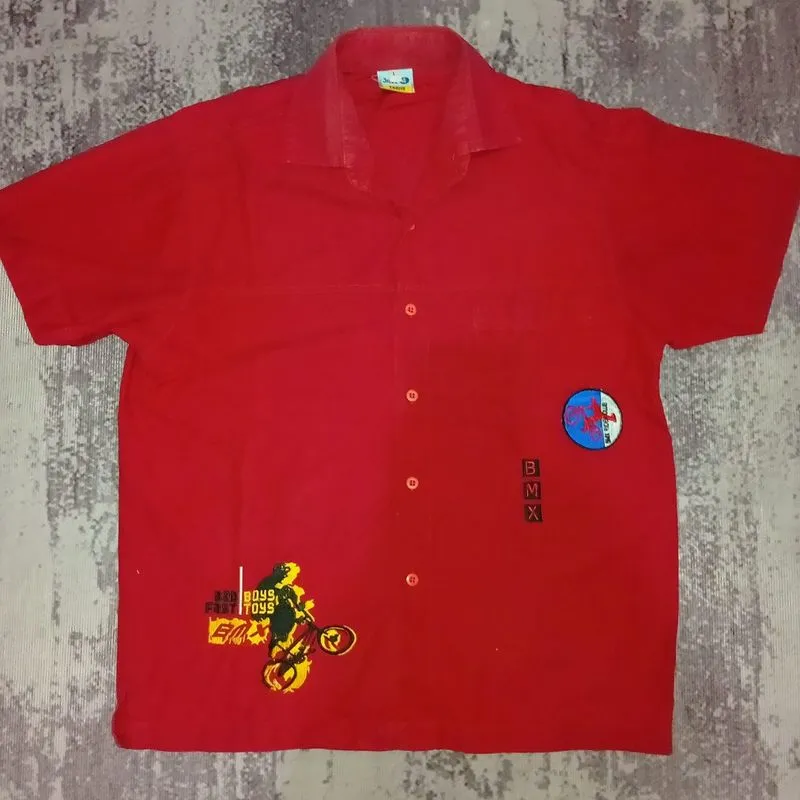 Red Bike Shirt Teenage Dirtbag Skaters Grunge Punk photo 1
