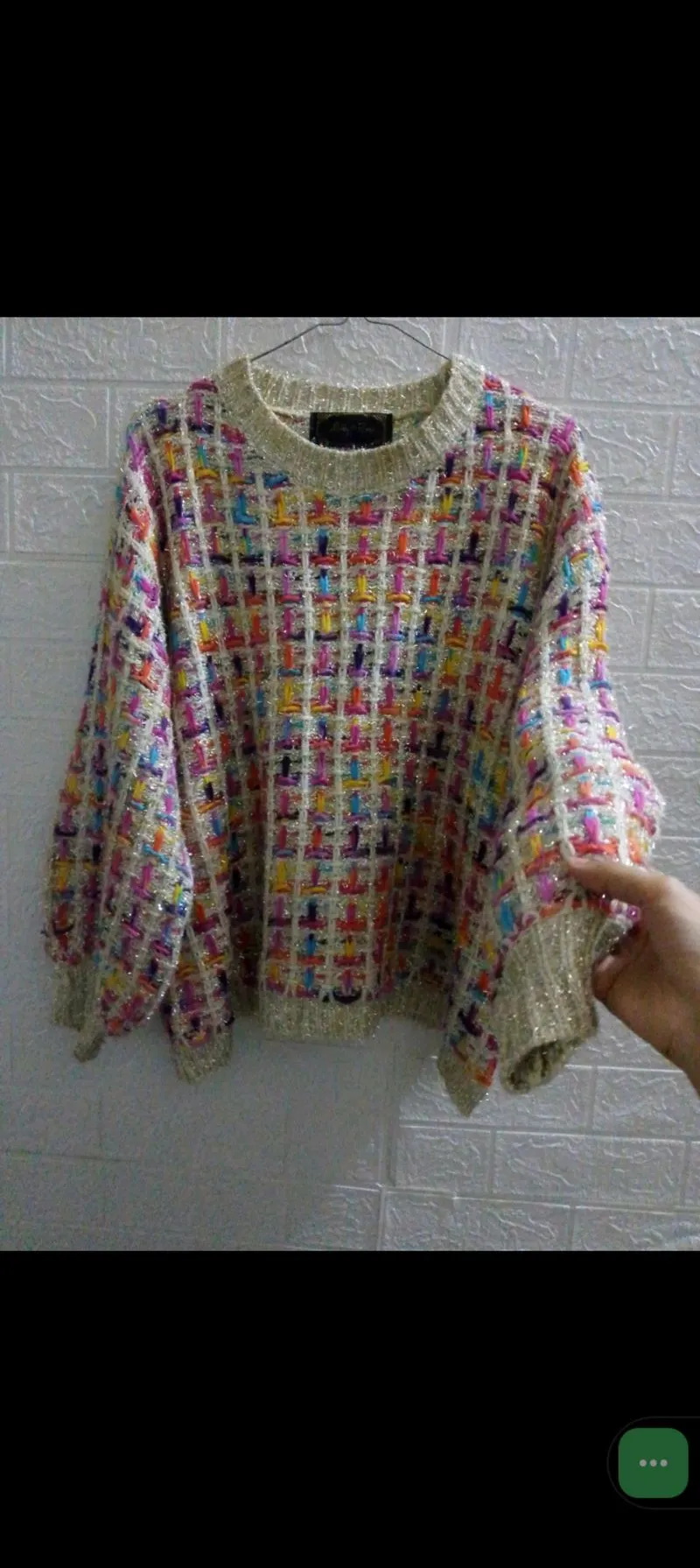 Blouse sweater tweed sparkly bkk  photo 1
