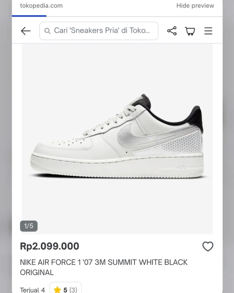 Nike Sneakers Pria white photo 1