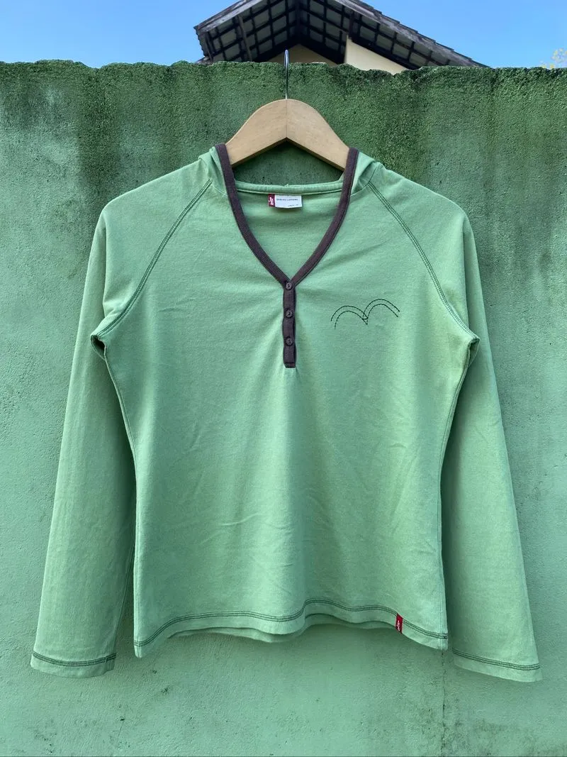 Levi’s Sage Light Olive Green Hoodie Long Sleeve Embroidery photo 1