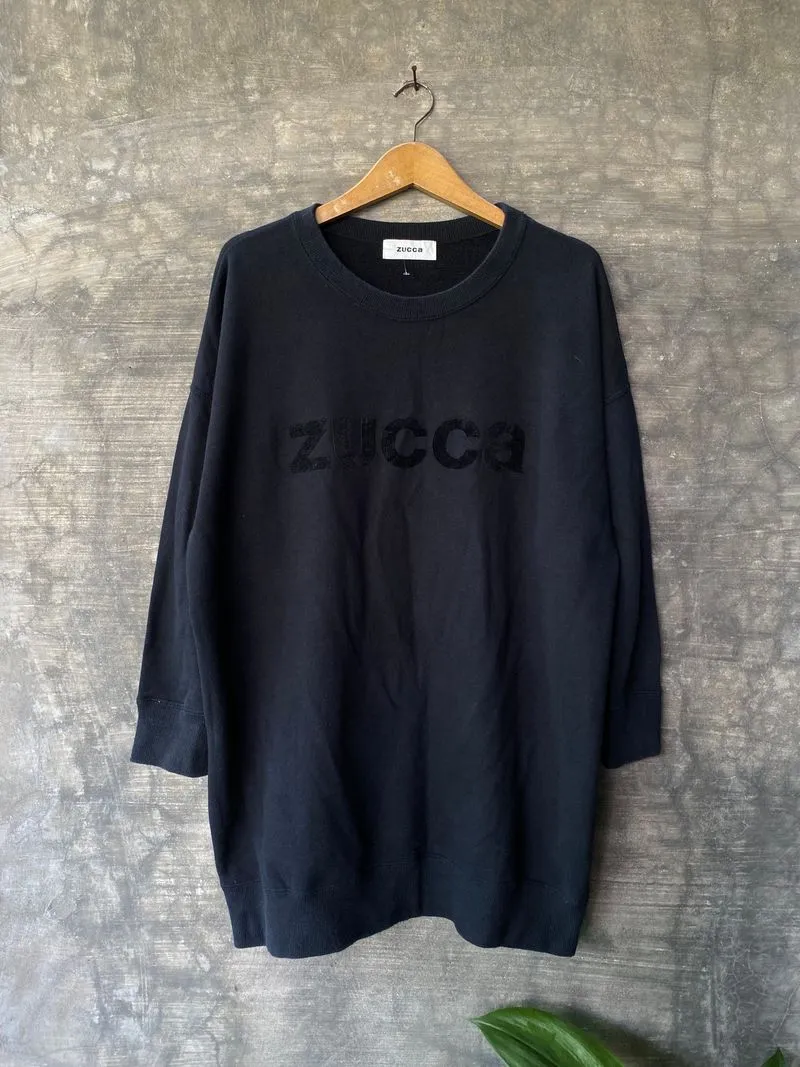 Cabane de Zucca Vintage Casual Sweatshirt Pria navy photo 1