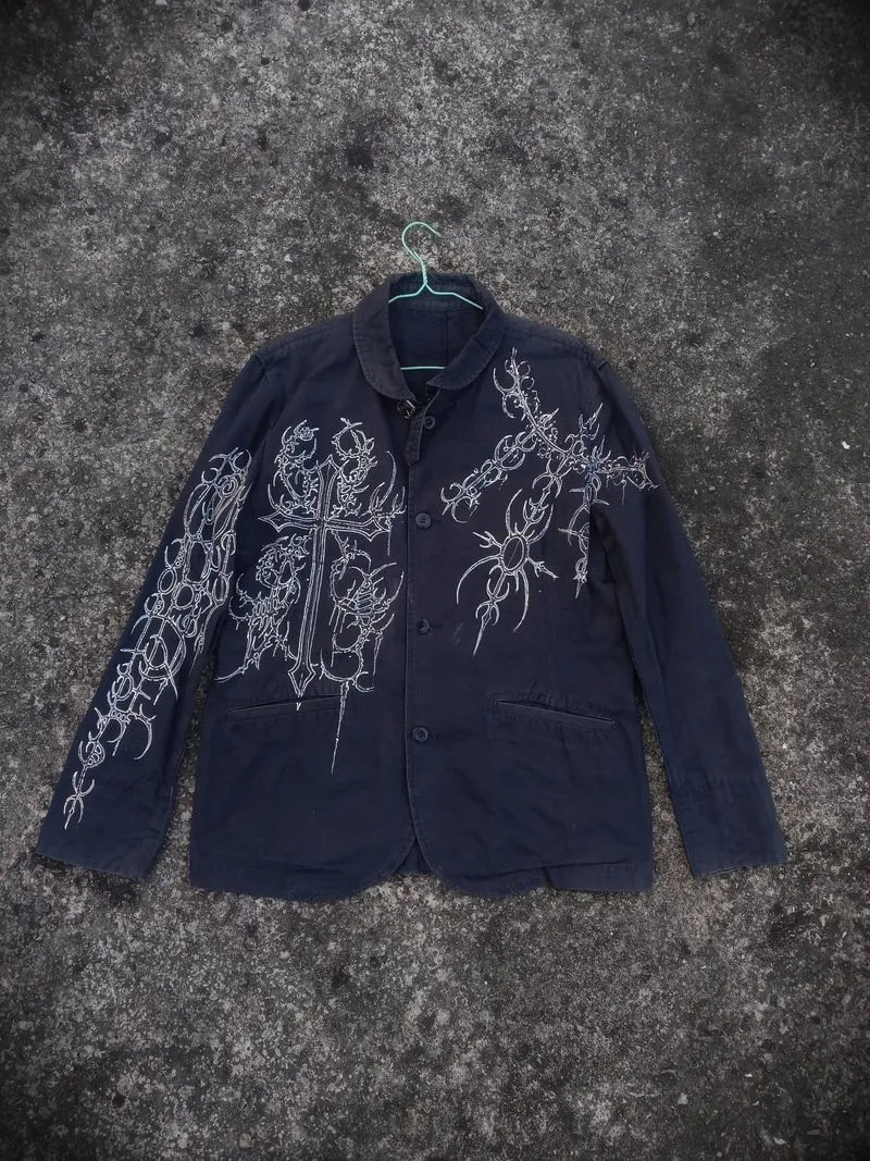 costum handpainting sigilism parka jacket  photo 1