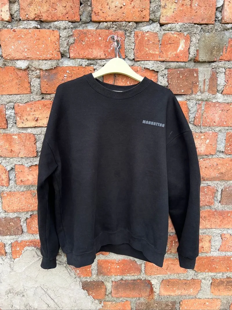 Crewneck Manhattan Kansas Black photo 1